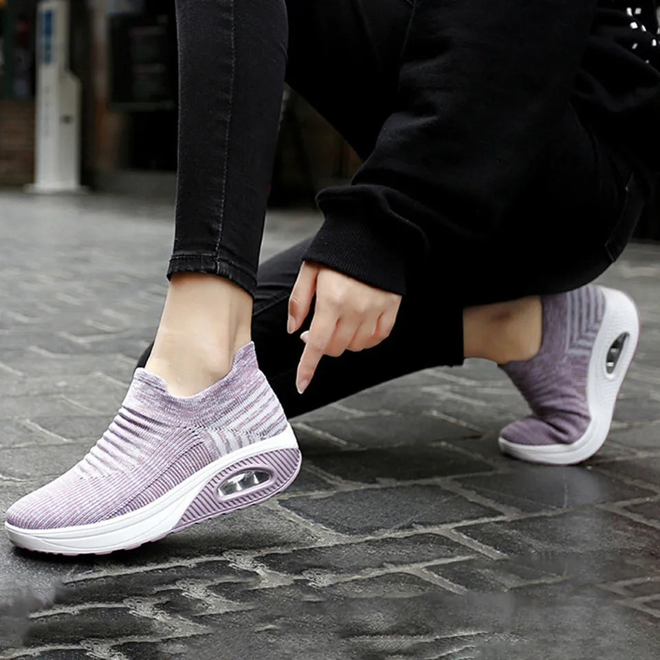 Zapatillas Casuales con cápsula mujer AQUAMODA Z1L Lavanda