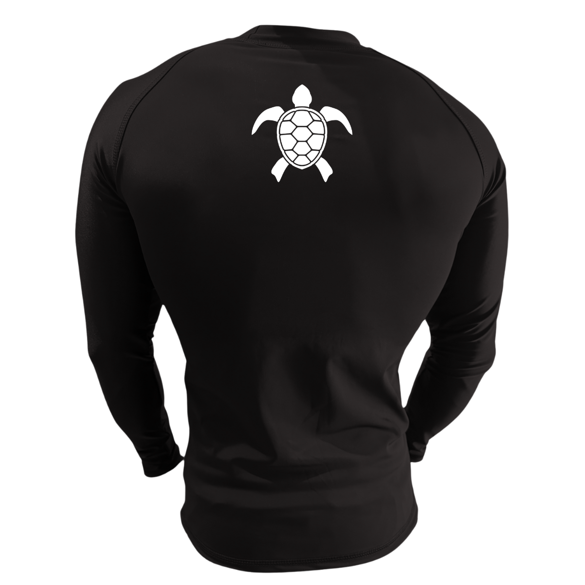 LICRA CON PROTECCIÓN UV AQUAMODA LAMTMNIN TORTUGA MARINA NIÑO NEGRA LOGO BLANCO REFLECTIVO