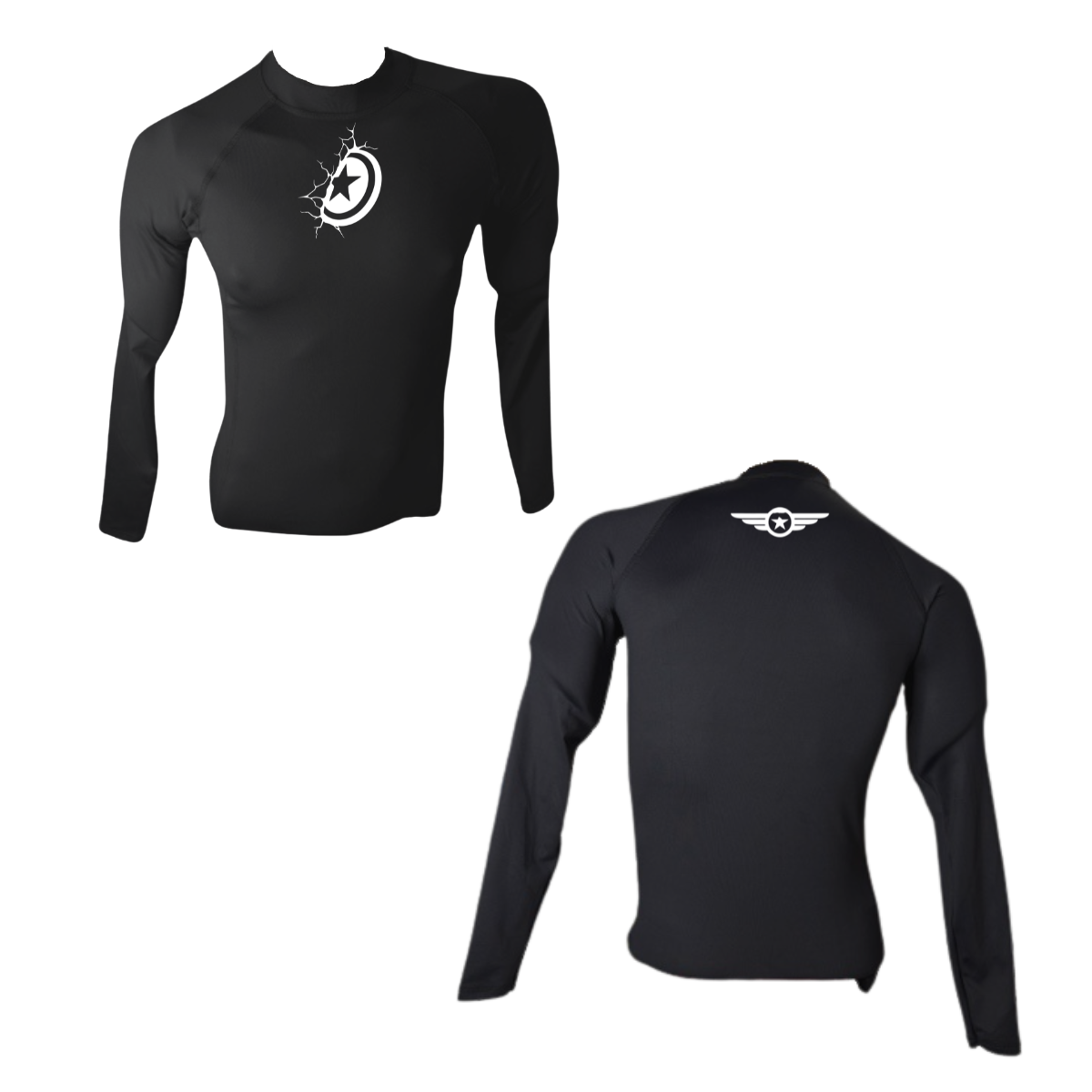 LICRA BRASILERA CON PROTECCIÓN UV AQUAMODA LBAMAMNH AMÉRICA NEGRA HOMBRE LOGO BLANCO REFLECTIVO