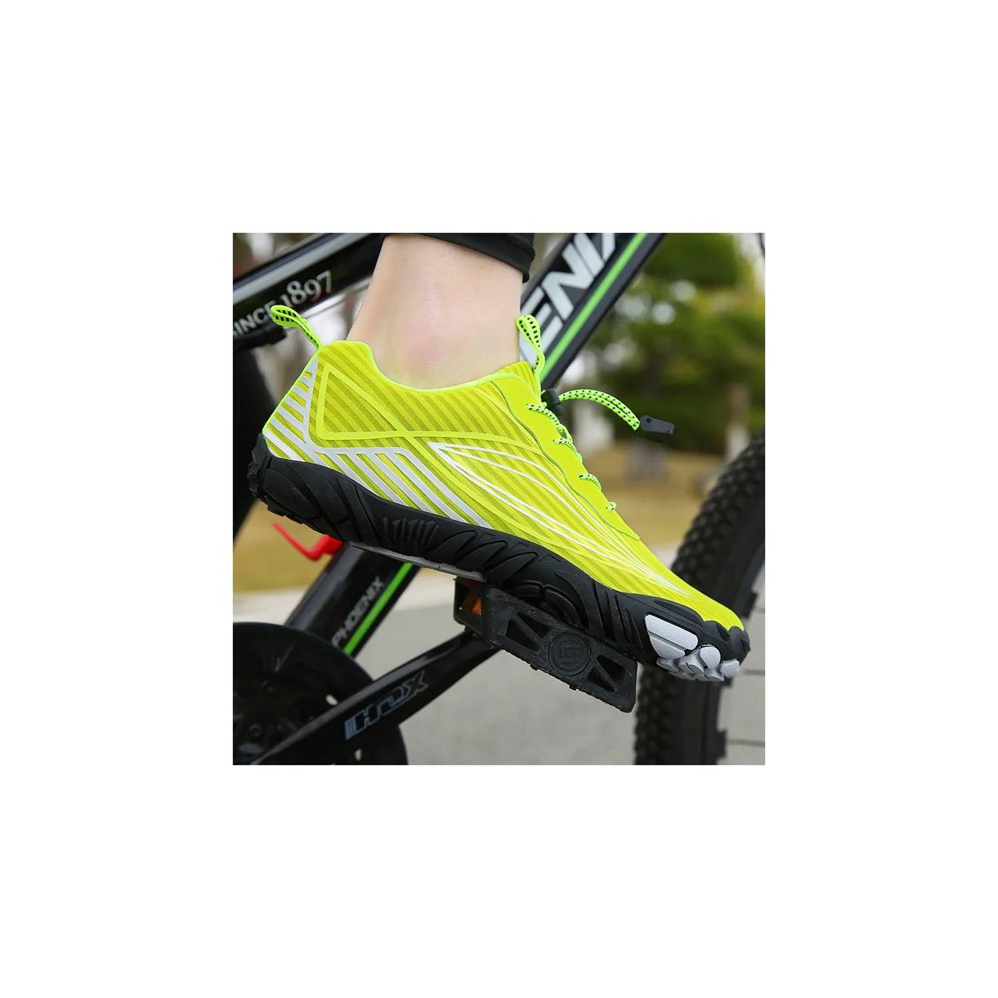 Zapatillas de ciclismo aquamoda Unisex HB1BVN Verde Neón