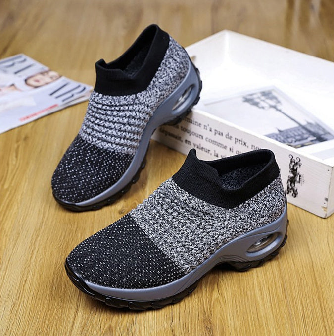 Zapatillas casuales con Capsula de mujer AQUAMODA M1APJ Plomo Jaspeado