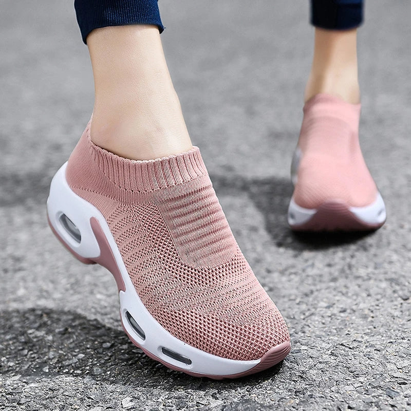 Zapatillas Casuales con Capsula Mujer Aquamoda Z2PRB Rosado b
