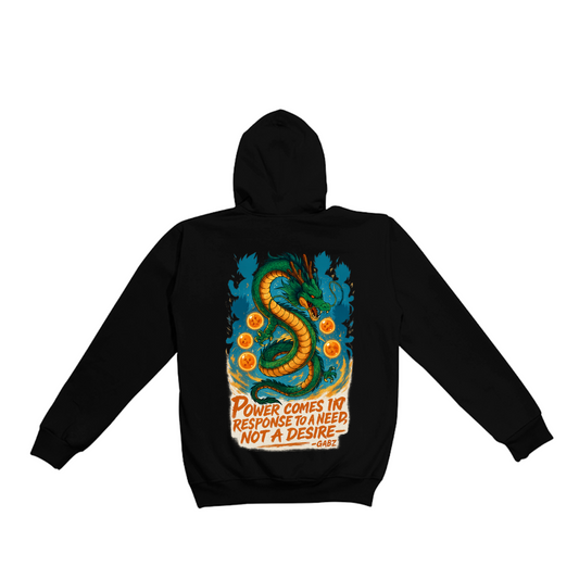 Polera manga Larga Dragon Legend GABZ PNMLDLG color Negro
