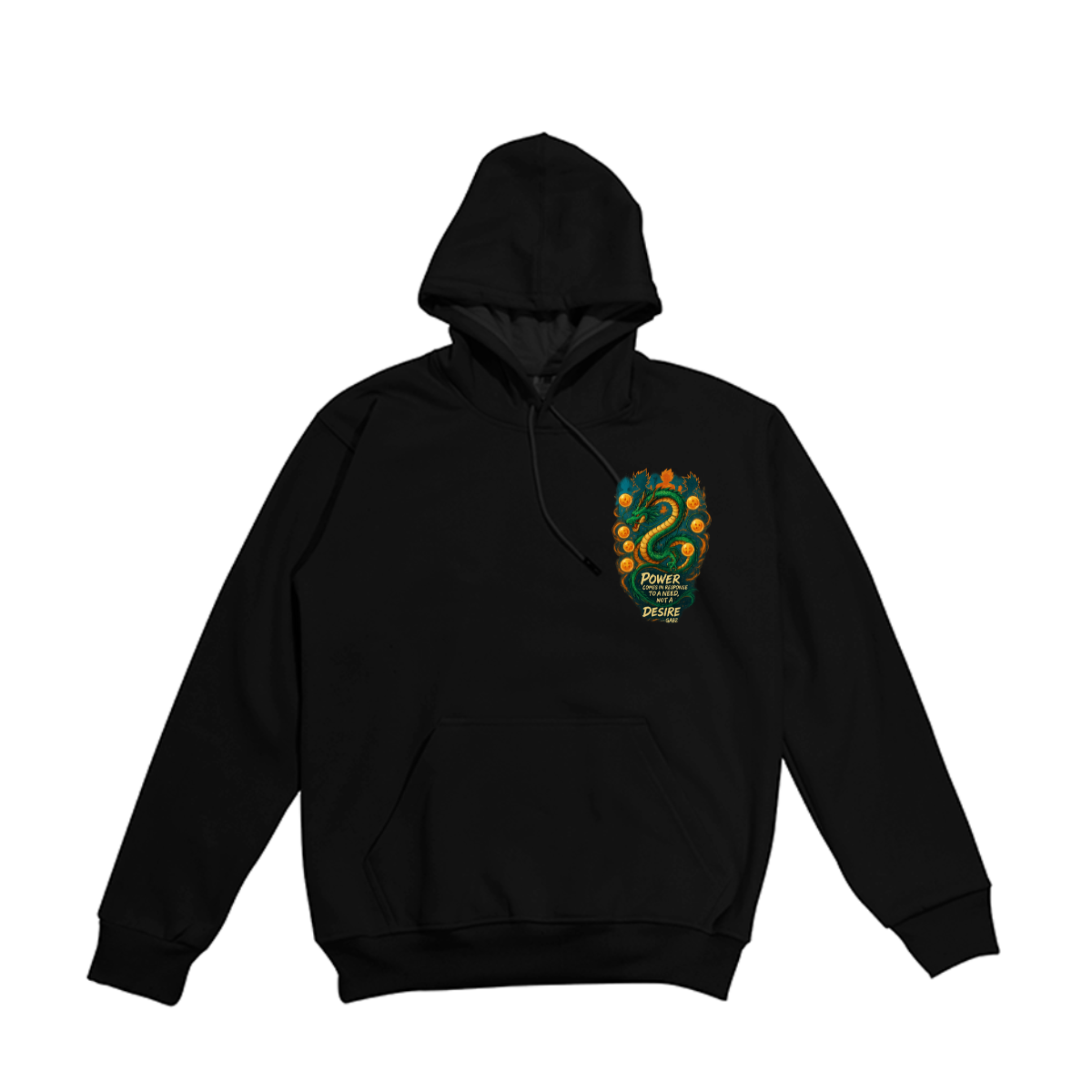 Polera manga Larga Dragon Magic GABZ PNDMG color Negro