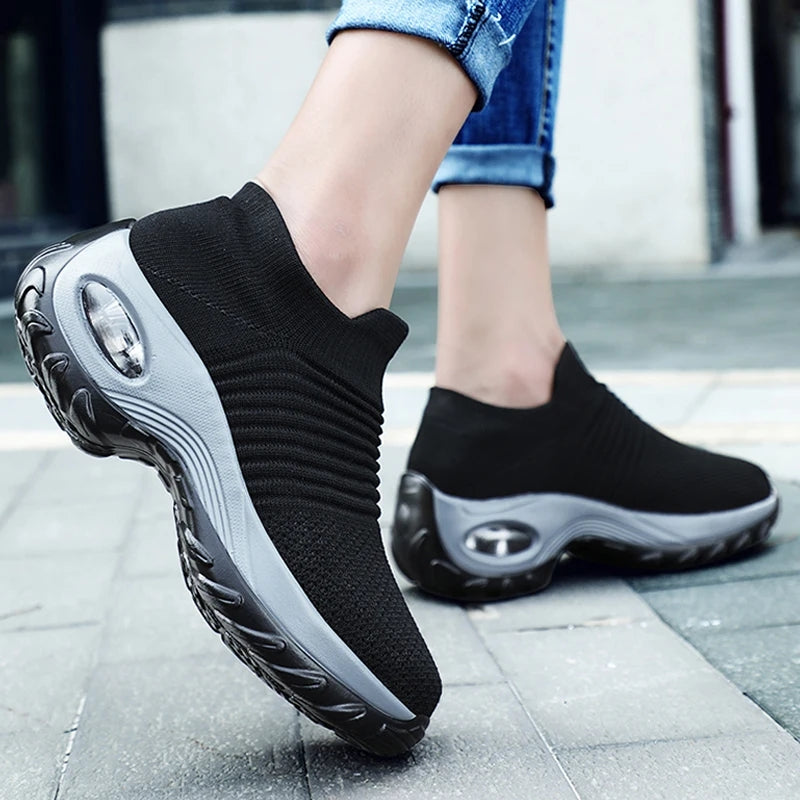 Zapatillas con capsula de mujer Aquamoda M1ANSG Negro