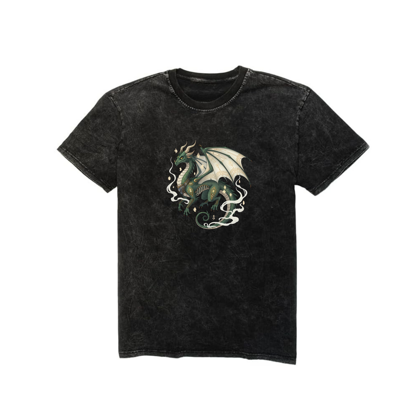 Polo Oversize Hombre Logo Dragon  POELDRAG Negro