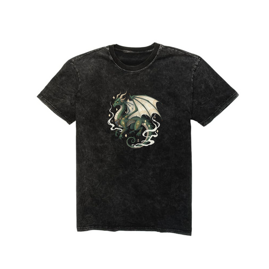 Polo Oversize Hombre Logo Dragon  POELDRAG Negro