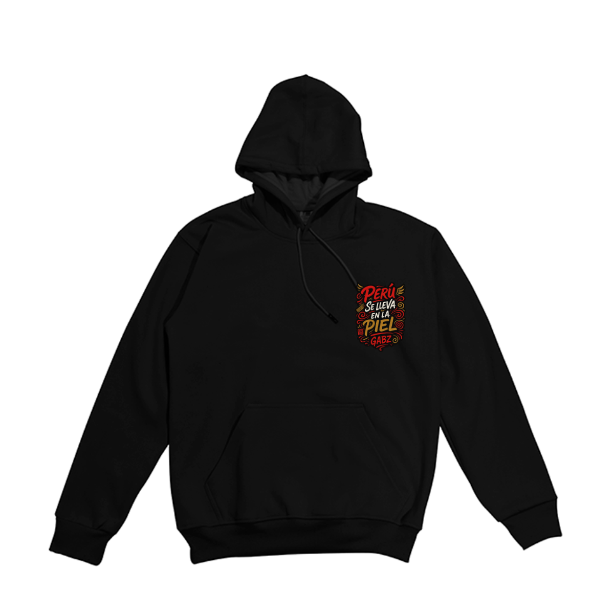Polera manga Larga  Peruano GABZ PNMLCP color Negro