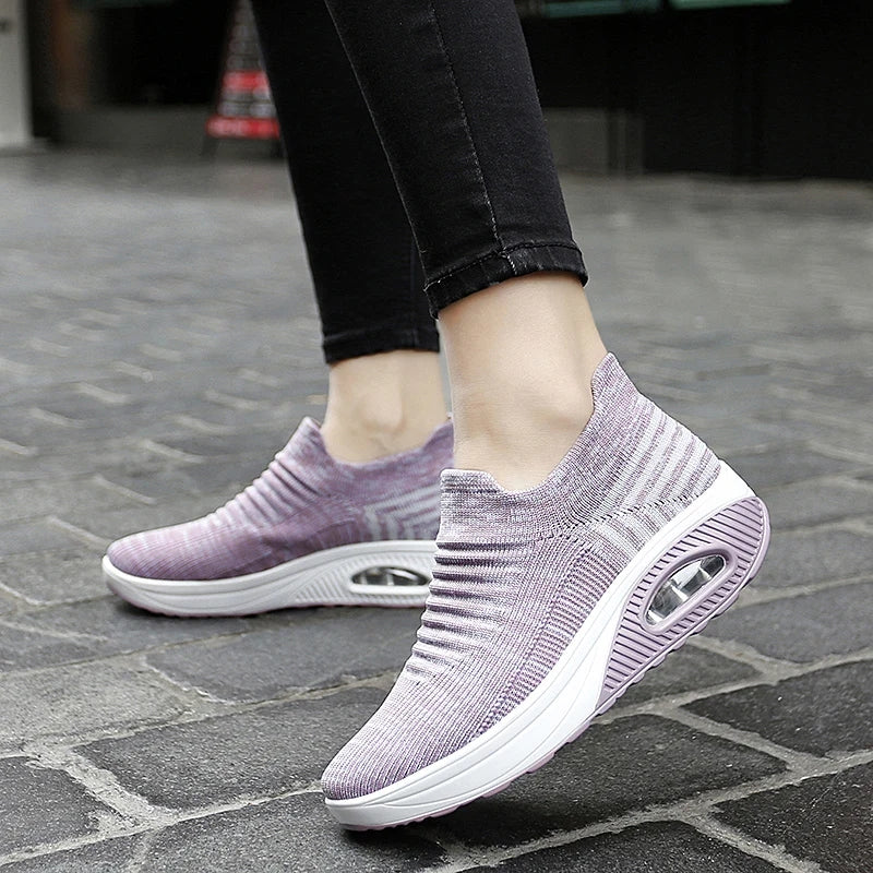 Zapatillas Casuales con cápsula mujer AQUAMODA Z1L Lavanda
