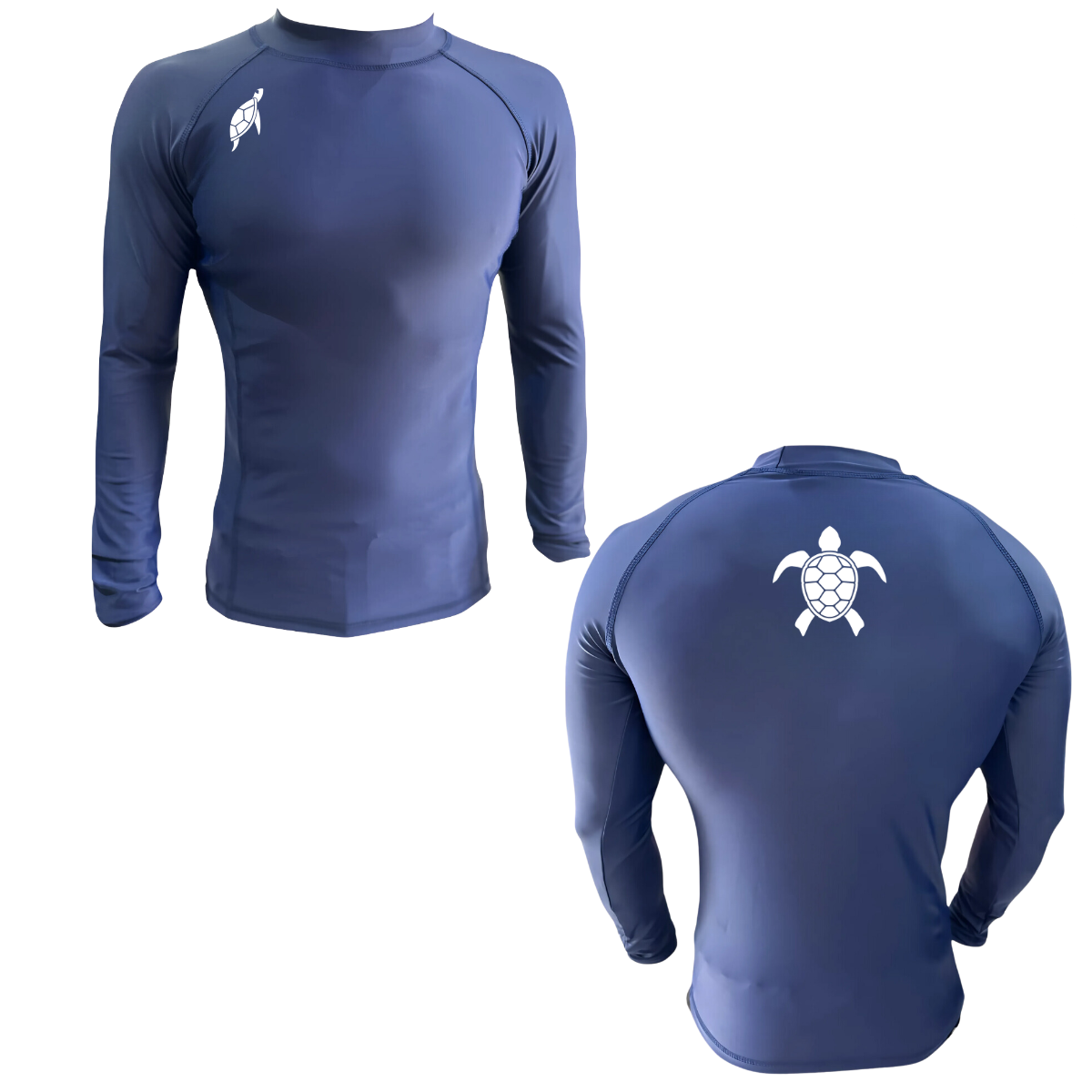 LICRA CON PROTECCIÓN UV AQUAMODA LAMTMAH TORTUGA MARINA AZUL HOMBRE LOGO BLANCO REFLECTIVO