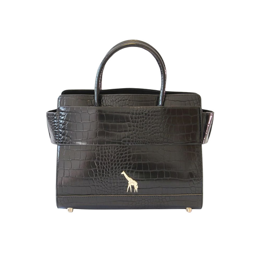 Bolso de Mano con Textura Nairobi BM1A Negro