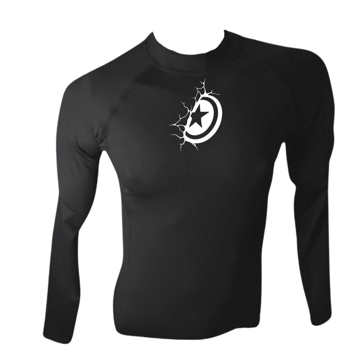 LICRA BRASILERA CON PROTECCIÓN UV AQUAMODA LBAMAMNH AMÉRICA NEGRA HOMBRE LOGO BLANCO REFLECTIVO