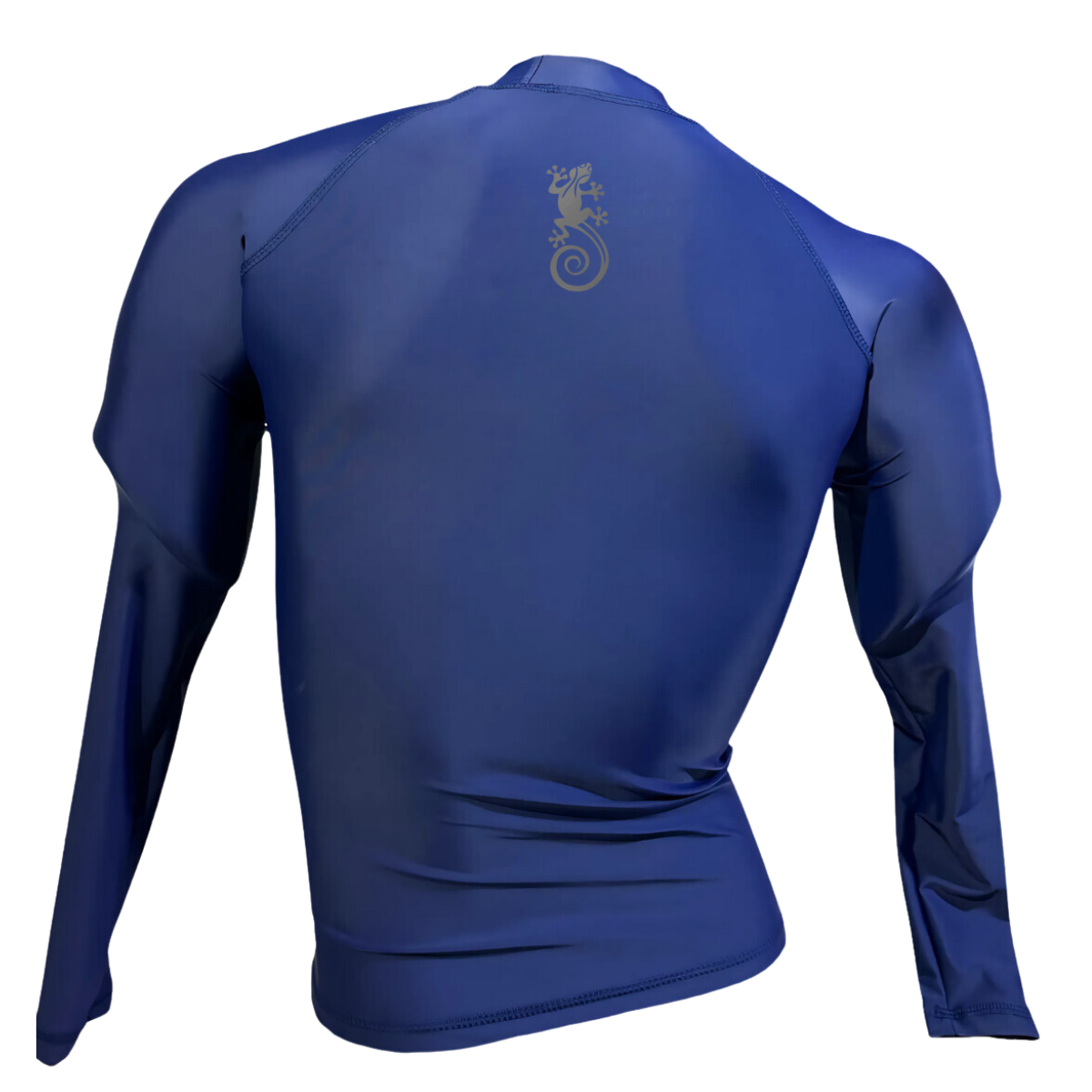 LICRA CON PROTECCION UV AQUAMODA LAMALGR AZUL LOGO GRIS REFLECTIVO