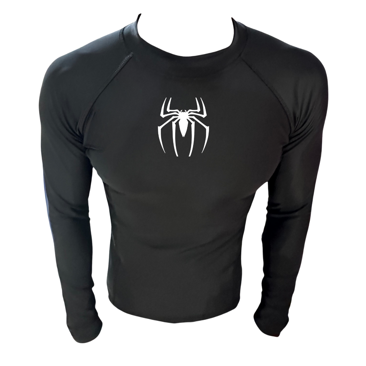 LICRA CON PROTECCION UV AQUAMODA LAMLANRBRN ARAÑA NEGRO LOGO BLANCO REFLECTIVO