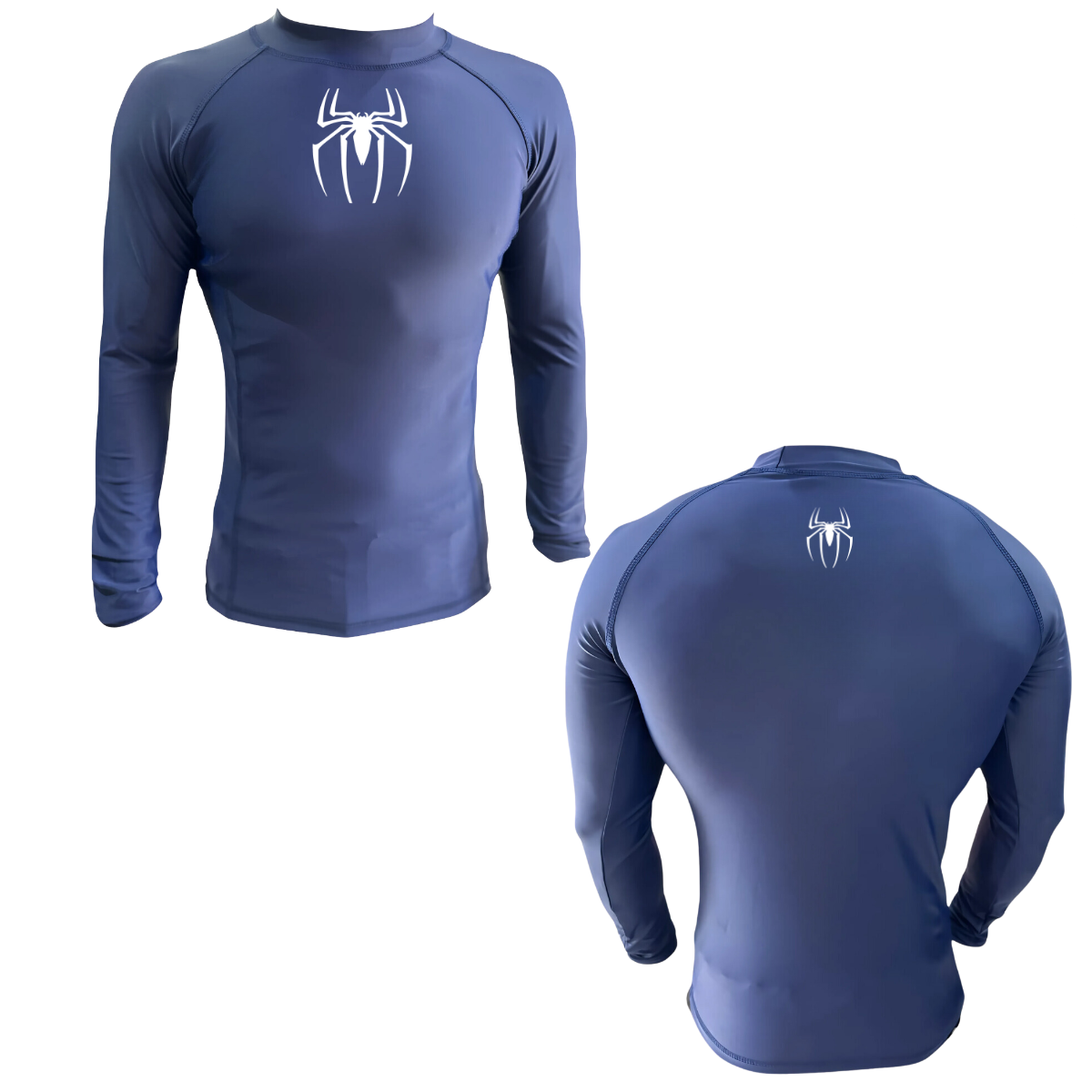 LICRA CON PROTECCION UV AQUAMODA LAMLARAPL PLUS ARAÑA AZUL LOGO BLANCO REFLECTIVO
