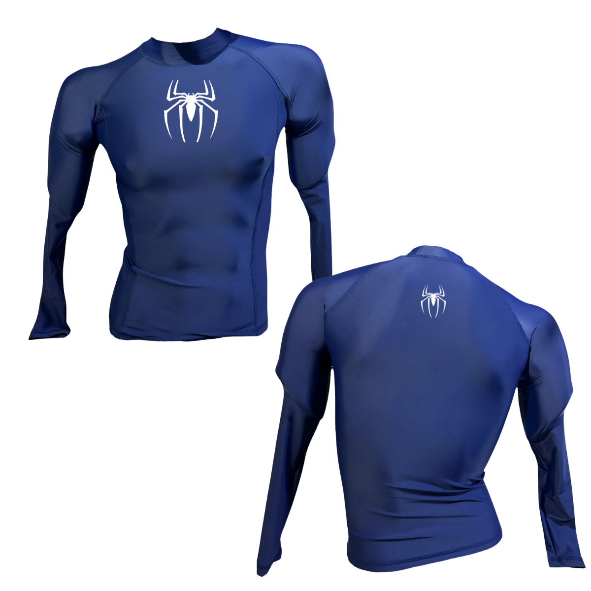 LICRA CON PROTECCION UV AQUAMODA LAMLARAPL PLUS ARAÑA AZUL LOGO BLANCO REFLECTIVO