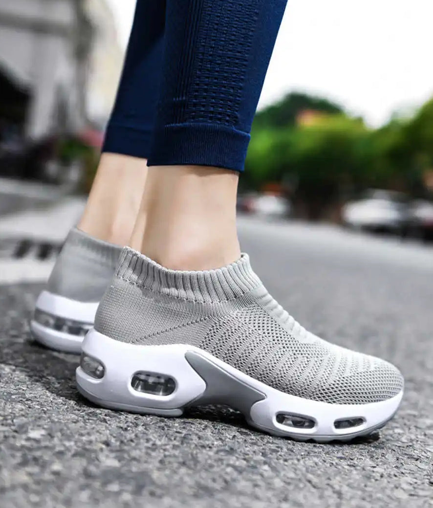 Zapatillas Casuales con Capsula Mujer Aquamoda Z2PA Plomo