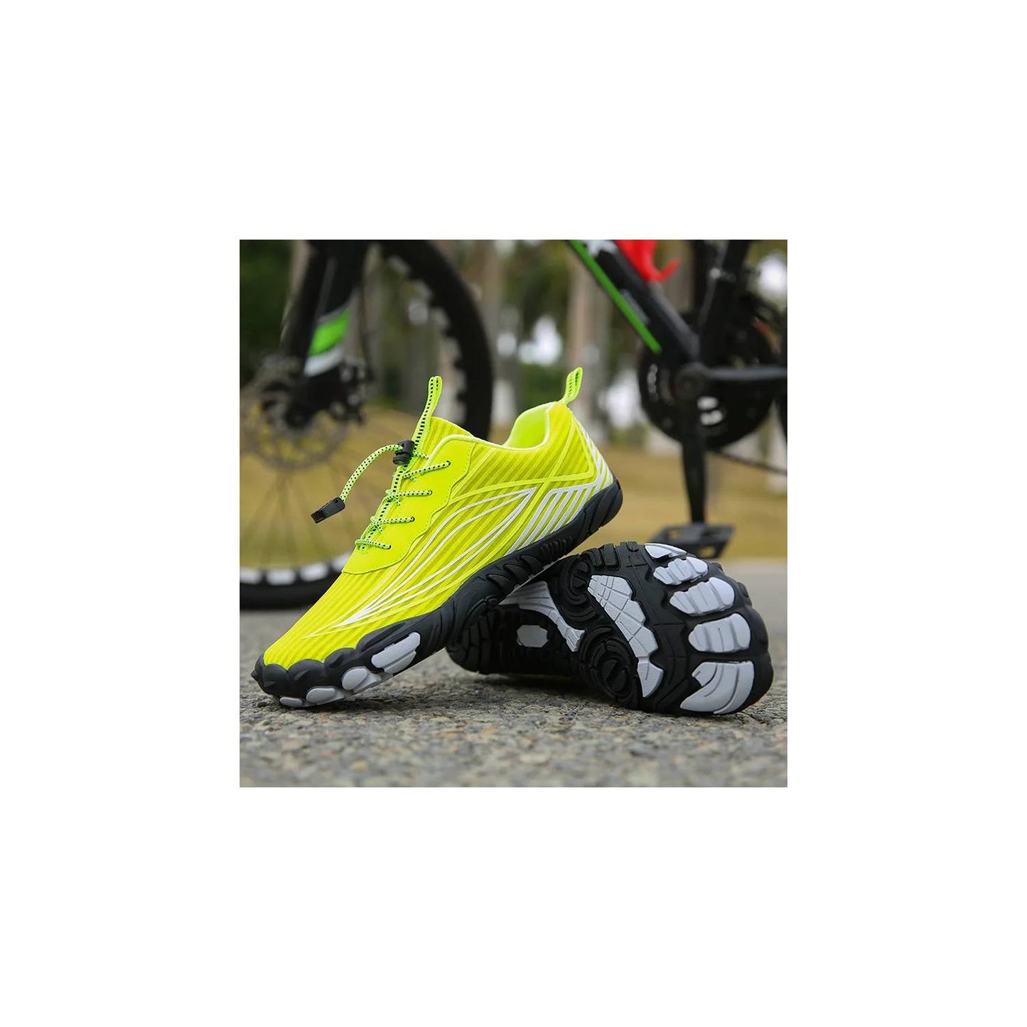 Zapatillas de ciclismo aquamoda Unisex HB1BVN Verde Neón