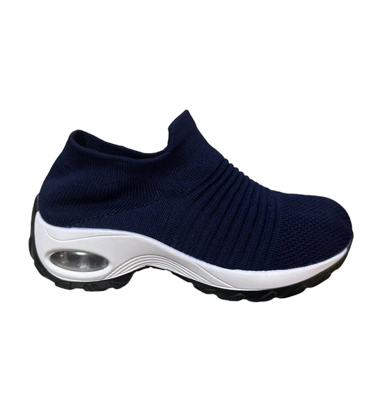 Zapatillas con Capsula de Mujer Aquamoda M1AASB Azul suela blanco