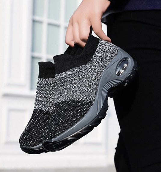 Zapatillas casuales con Capsula de mujer AQUAMODA M1APJ Plomo Jaspeado