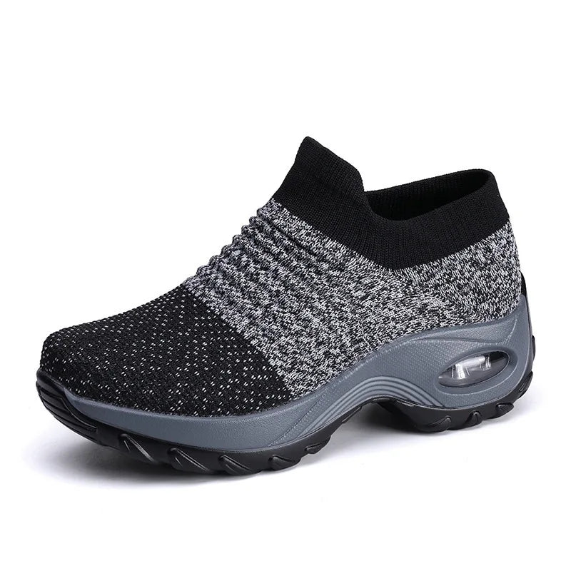Zapatillas casuales con Capsula de mujer AQUAMODA M1APJ Plomo Jaspeado