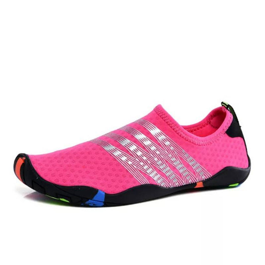 Aquashoes Zapatos Acuáticos AquaModa M1BFP  Fucsia Rayas Plateadas